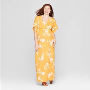 ISABEL MATERNITY | Yellow Maternity Maxi Dress